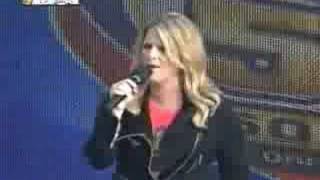 Star Spangled Banner Trisha Yearwood 021708 [upl. by Ettenaj196]