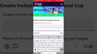 How to create an FPL League on Fantasy Premier League 202425  FPL Tips amp Tricks [upl. by Raab28]