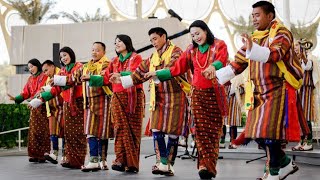 Thimphu Domchoe Bhutanese traditional dance [upl. by Dlorrej]