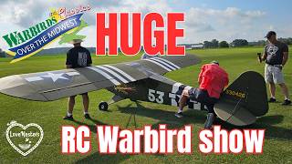 Giant RC Warbirds in action Midwests Ultimate Model Airplane event [upl. by Annaihr]