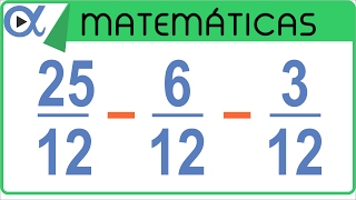 💫 RESTA de 3 Fracciones con el MISMO DENOMINADOR [upl. by Drake]