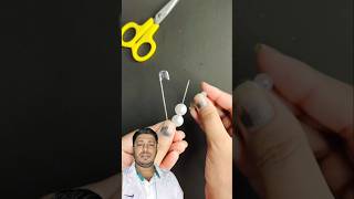 Challenge to make earrings using safetypin hacks earrings craft jewellery nosechain noseband [upl. by Iren]