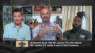 Demario Davis is set for his 100th start with the Saints and he joined The Insiders [upl. by Afital]