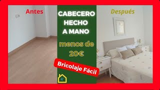 ¡Crea tu cabecero único 🛠️✨ MENOS DE 20€  DIY Cabecero de TELA acolchado PASO a PASO Fácil [upl. by Akimik]