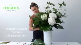 How to arrange flowers in a tall vase [upl. by Ijar]