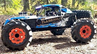 WE DONT NEED ROADS LOSI LASERNUT U4 110scale 4WD Rock Racer RR RTR  RC ADVENTURES [upl. by Anertak162]