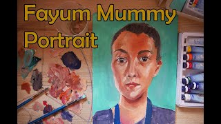 GRADE 4 Fayum Mummy Portrait Roman Art [upl. by Kasevich]