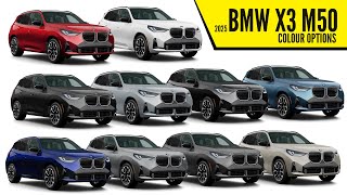 2025 BMW X3 M50  Color Options  Images  AUTOBICS [upl. by Gabriele]