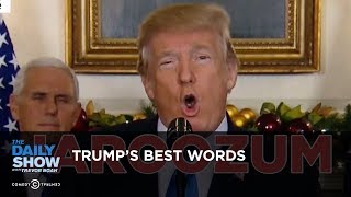 Trumps Best Words The Daily Show [upl. by Jem167]