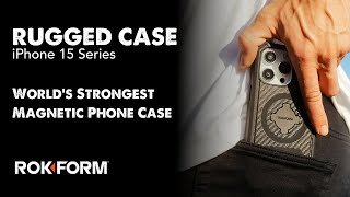 NEW for iPhone 15 Series  Go RUGGED with a ROKFORM Case [upl. by Ettelra]