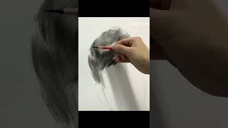 How to draw Hair hairdrawing drawing pencil [upl. by Labotsirc]