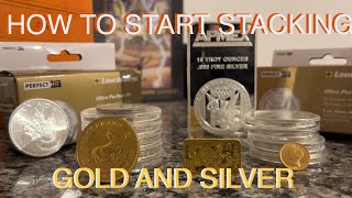 HOW TO START STACKING GOLD amp SILVER [upl. by Colet]