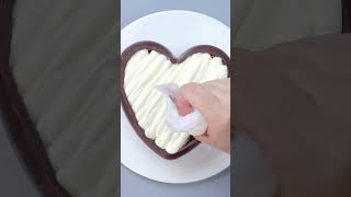 Fancy Chocolate HEART Cake Decorating Ideas shorts [upl. by Ennahoj874]