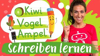 Schreiben lernen amp üben in der 1 Klasse  Deutsch – Grundschule  Silicon Valley Kids [upl. by Ruthy]