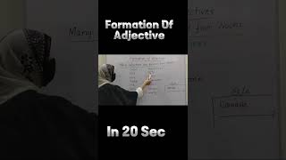 Adjective  English Grammer  Learn in 10 sec [upl. by Doner]