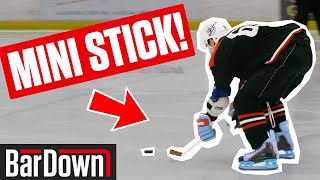 USING MINI STICKS IN A REAL HOCKEY GAME [upl. by Mcgannon]