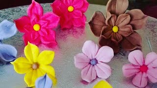 Floricele din pasta de zahar usor de facut  Flowers of sugar paste easy to prepare [upl. by Allimaj]