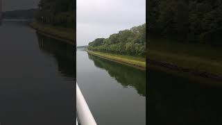 Kiel canal Germany 🚢⚓trending ship ocean sailing merchantnavy shiplife youtubeshorts waves [upl. by Ahsemot683]