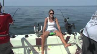 Salmon Trout Fishing Lake Ontario 2011 with ReelSilver Charters [upl. by Adnorahc]