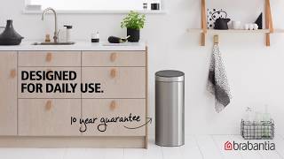 Touch Bin New 30 litre  Brabantia [upl. by Akinar]