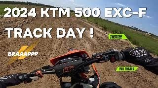 2024 KTM 500 EXCF TRACK DAY [upl. by Narton]