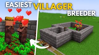 The EASIEST Infinite Villager Breeder In Minecraft 120 [upl. by Ob]