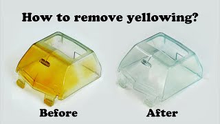 How to remove yellowing from old aged plastic Cheap amp easy [upl. by Quartana742]