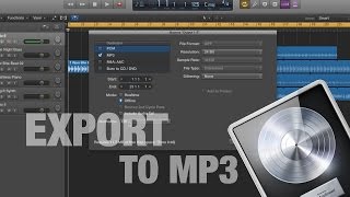 How to Export a song to mp3 in Logic Pro X [upl. by Dianthe]