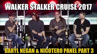 Walker Stalker Cruise 2017 Daryl Negan amp Greg Nicotero Panel Part 3 [upl. by Yarvis]