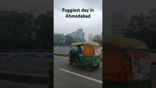 Foggiest day in Ahmedabad foggy ahmedabad [upl. by Japheth]