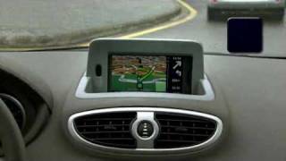 Renault Clio Carminat TomTom Integrated Sat Nav  wwwlifestylerenaultcouk [upl. by Ahsatel]