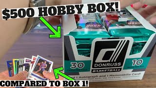 500 Box 202122 Donruss Basketball Hobby Opening My 2nd Box [upl. by Ariayek]