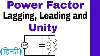 What is Power Factor in Hindi Lagging Leading and Unity Power Factor [upl. by Aimas196]