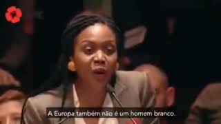 Stuttering Portuguese Politician Browbeating European Counties for Being too European 👌🤡 [upl. by Refinnaj]