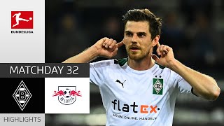 Borussia Mönchengladbach  RB Leipzig 31  Highlights  Matchday 32 – Bundesliga 202122 [upl. by Yboc614]