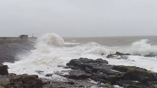 Porthcawl during Storm Jocelyn [upl. by Rici]