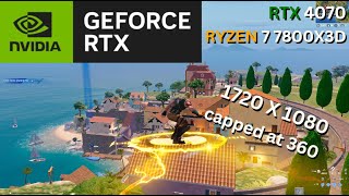 RTX 4070  Ryzen 7 7800X3D Fortnite Chapter 5 Season 1  Solos  performance mode  Low Meshes [upl. by Nazus]