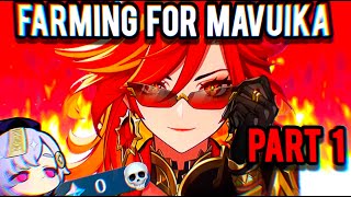 Farming for Mavuika Pt1 Genshin Impact [upl. by Hadik]