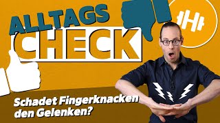 Schadet Fingerknacken den Gelenken  Mythos im Alltagscheck  Bewegung [upl. by Laney849]