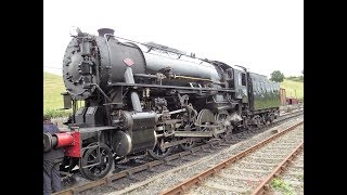 The Churnet Valley Railway with USATC S160 5197 [upl. by Ennayar640]