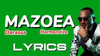 Darassa ft Harmonize  Mazoea Lyrics Video [upl. by Mudenihc]