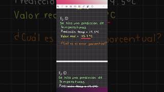 🤔 ¿Cómo calcular el error relativo porcentual  ¡Muy básico  Shorts matematicas [upl. by Tigges]