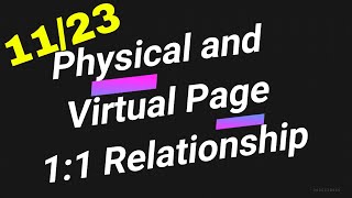 Virtual Page amp Physical Page  Heap Memory Management amp Paging  part 1123 [upl. by Catherine]