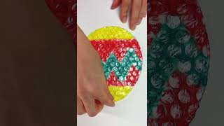 Cute Bubble Wrap Painting Fun for Kids 🎨 [upl. by Edda]