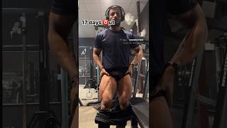 17 days 🅾️ut legs check prepmode naturalbodybuilding aesthetic motivation contestprep [upl. by Ellett]