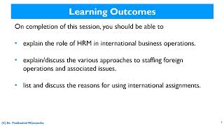 Staffing International Operations  International HRM [upl. by Yetak381]