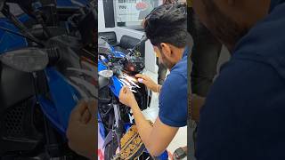 New Modified TVS Apache RTR 160 4V Blue Colour Bike shorts rtr1604v modified newtoyou ajshohan [upl. by Shir]