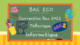 Bac Eco amp Gestion  Correction Epreuve Principale 2023 كيفاش تضمن عشرين في الأنفو [upl. by Sevart889]