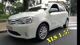 Fui buscar esse Toyota Etios 15 XLS 2014 [upl. by Norene]