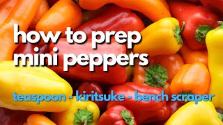 How to prep mini peppers [upl. by Ahselat]